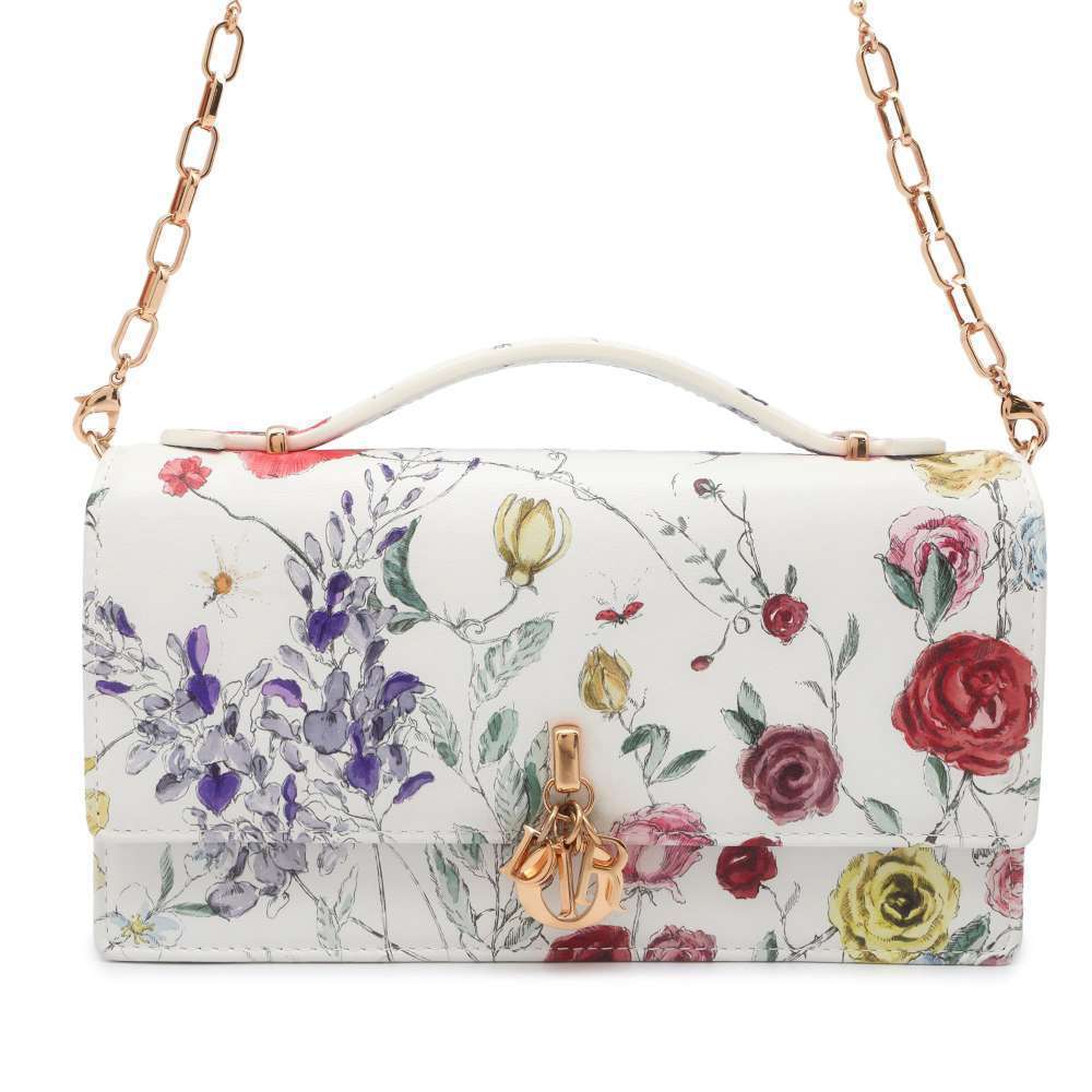 Christian Dior Miss Dior Florelgio Mini 2way Shoulder Bag White